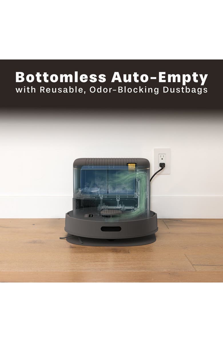 BOBSWEEP Bio Reusable Auto-Empty Robot Vacuum & Mop, Alternate, color, Rock