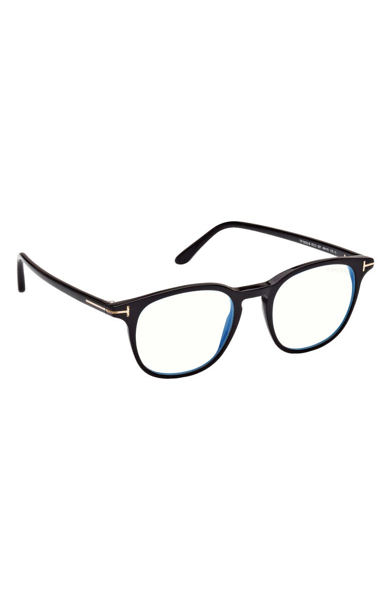 TOM FORD 50mm Blue Light Blocking Glasses, Alternate, color,