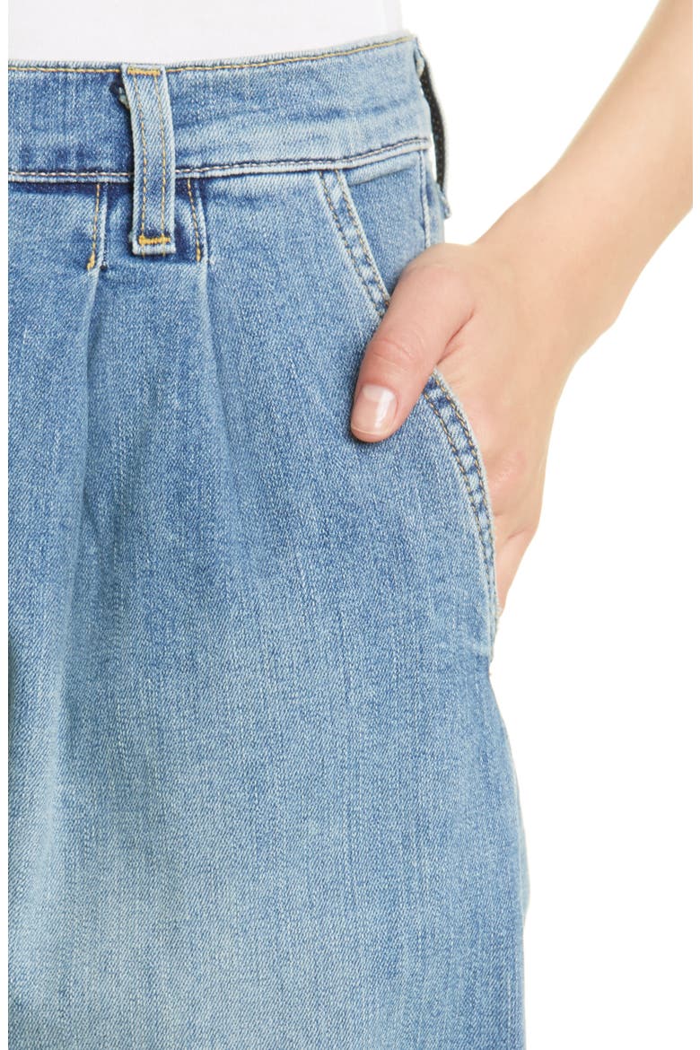 Julie Trouser Denim Shorts, Alternate, color, FADED WASH