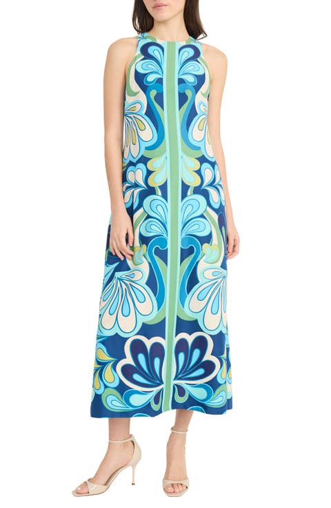 Paisley A-Line Maxi Dress