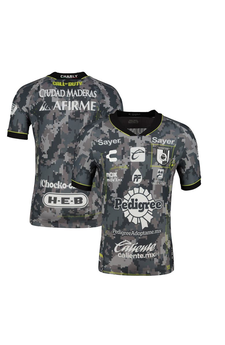 CHARLY Men's Charly Camo Queretaro FC 2023/24 Call of Duty Third Authentic Jersey, Main, color, 