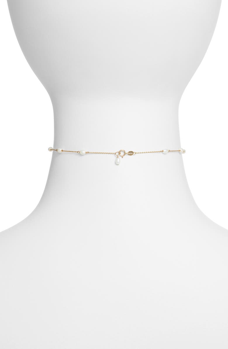 Poppy Finch Keshi Pearl Spaced Choker Necklace, Alternate, color,