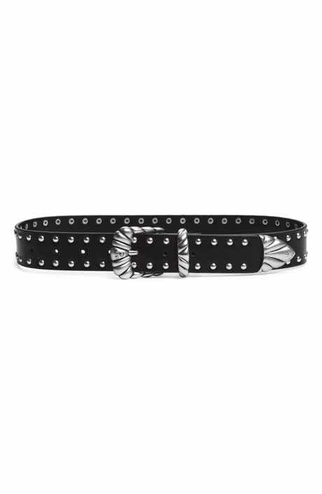 Wide Studded Western Belt