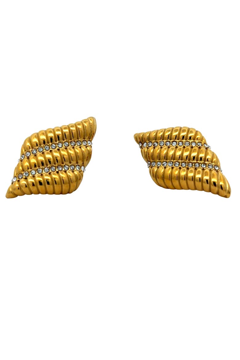 Sea Shell Earrings, Main, color, Yellow