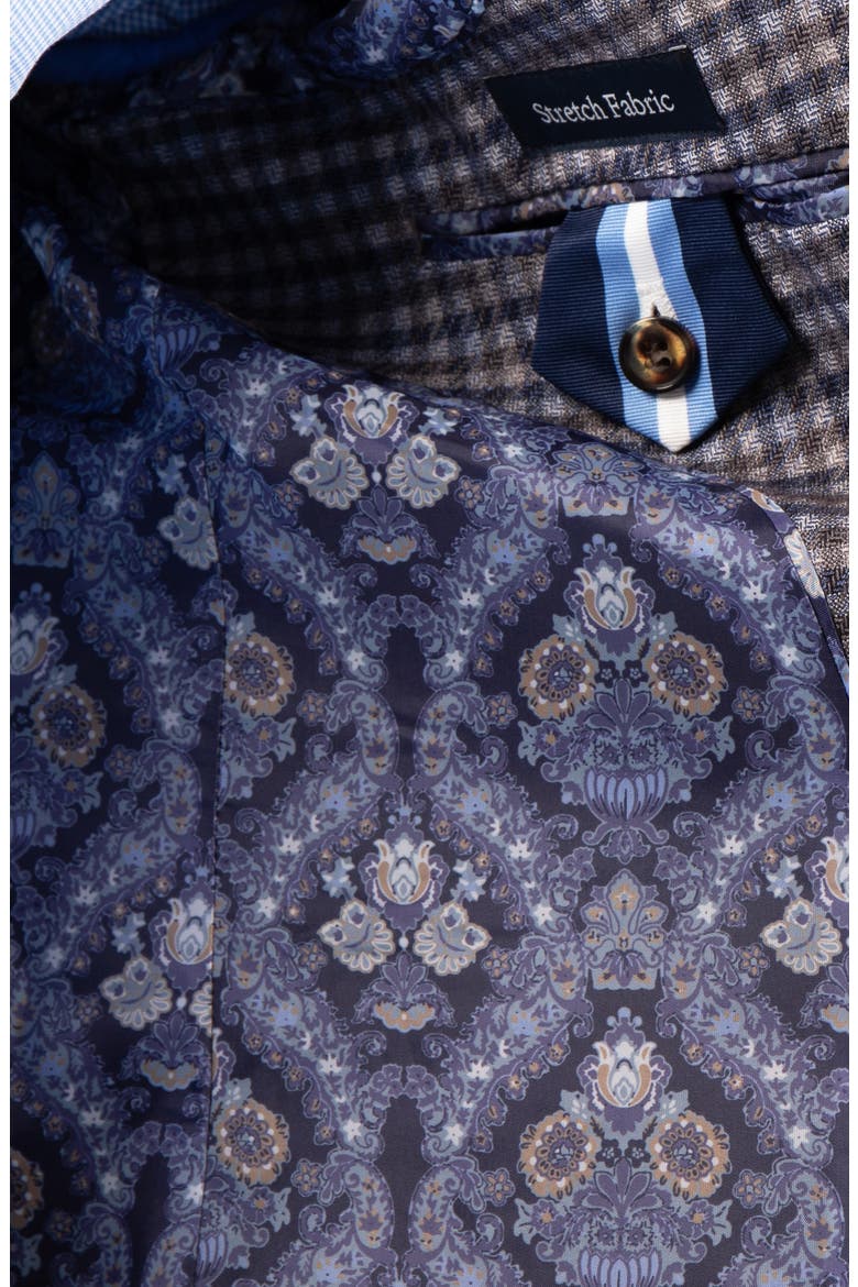 Gingham Textured Sport Coat, Alternate, color, BLUE