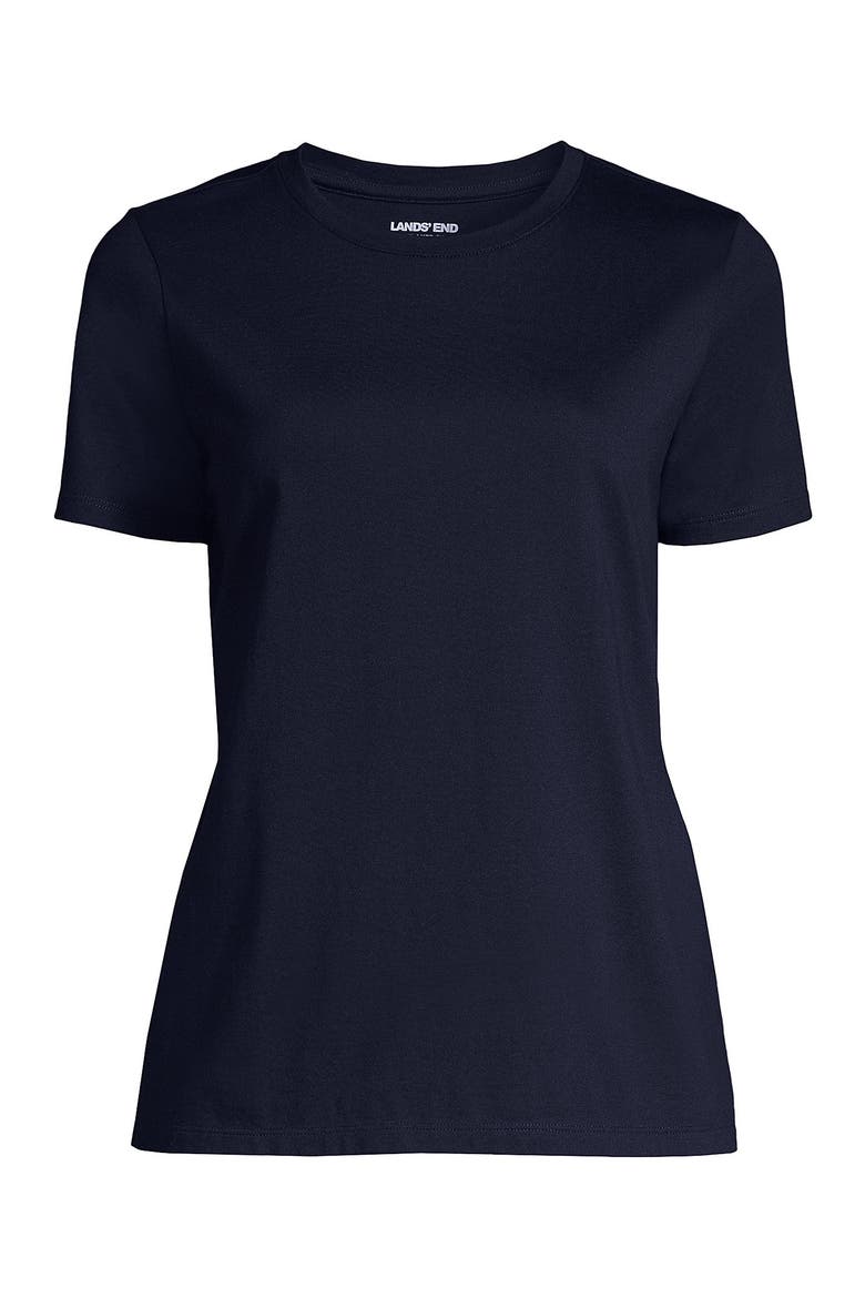 Supima Cotton Crew Neck T-Shirt, Alternate, color, Radiant Navy