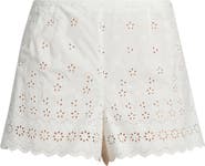 DÔEN Arda Eyelet Organic Cotton Mini Shorts
