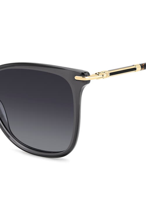 Carolina Herrera 57mm Rectangular Gradient Sunglasses In Gray