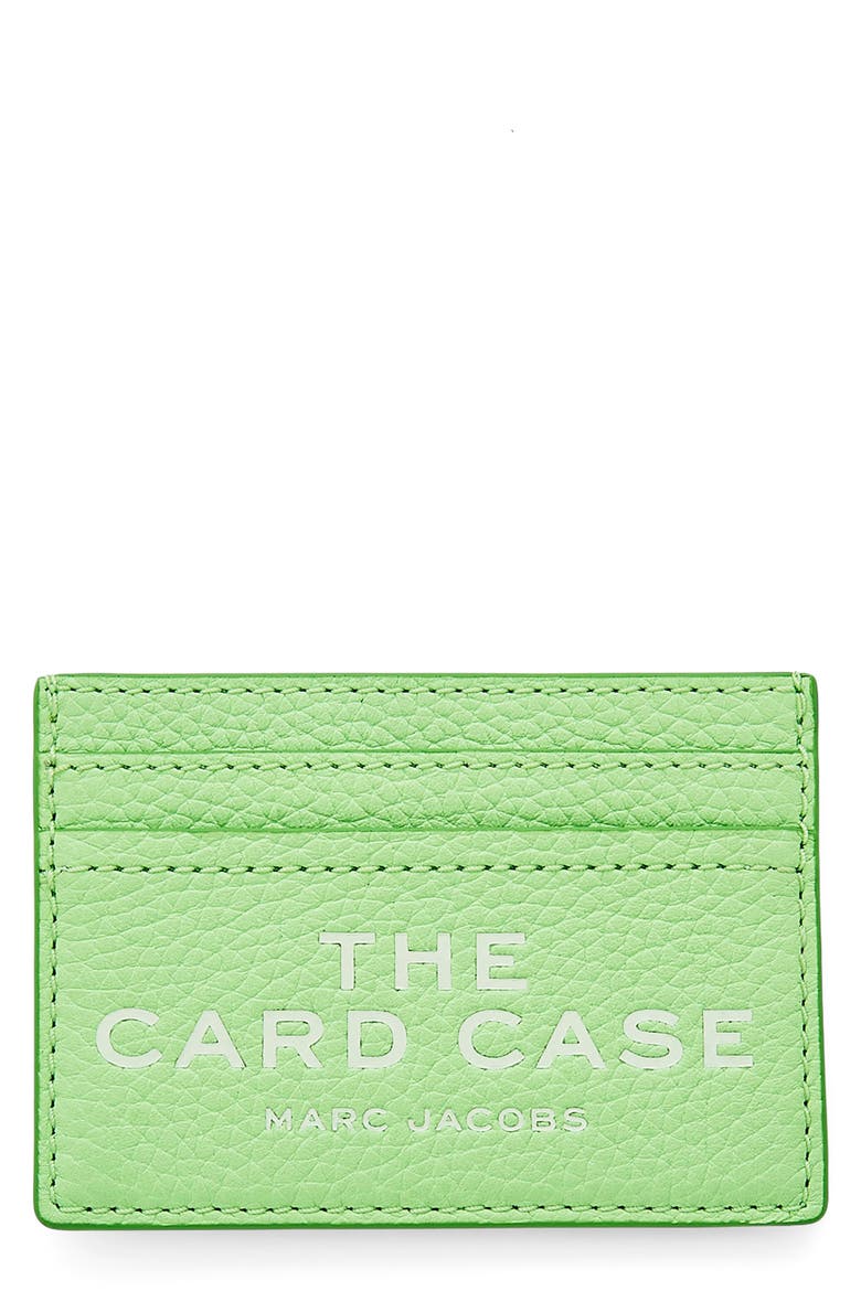 The Leather Card Case, Main, color, PEPPERMINT