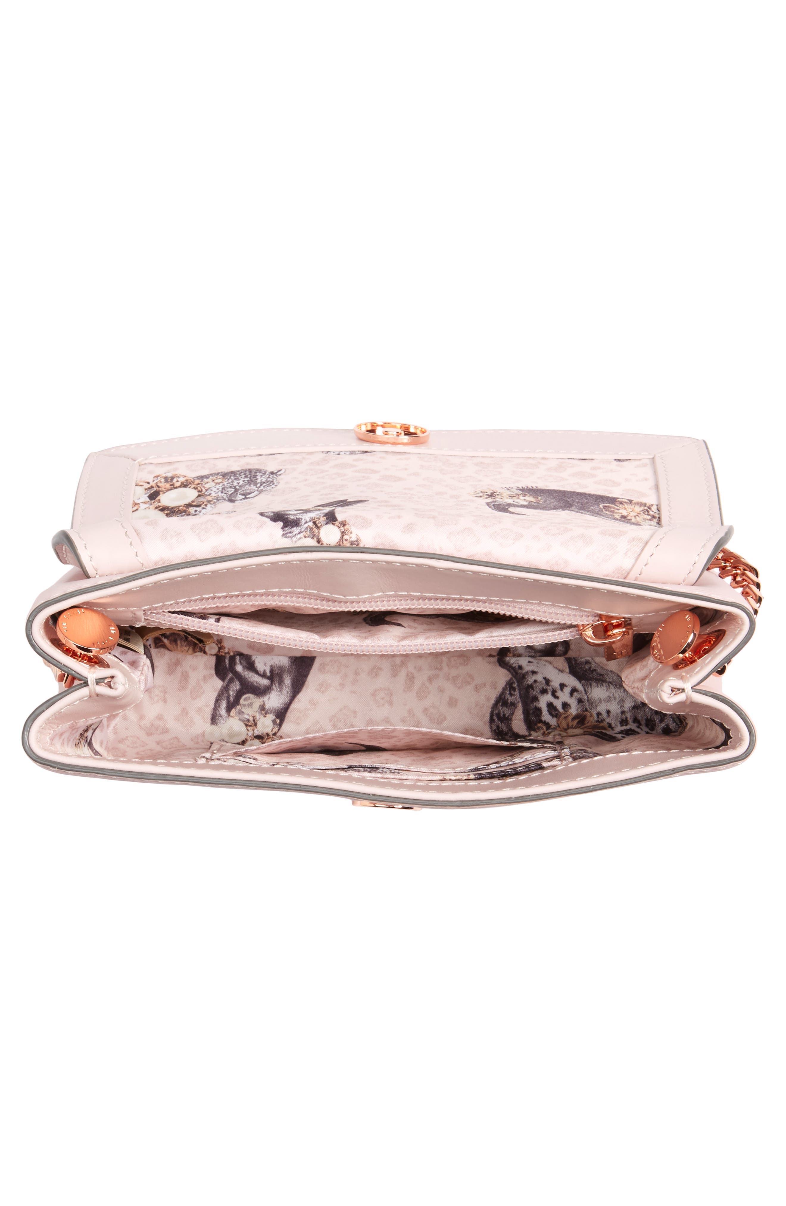 Leorr Bow Leather Crossbody Bag, Alternate, color, DUSKY PINK