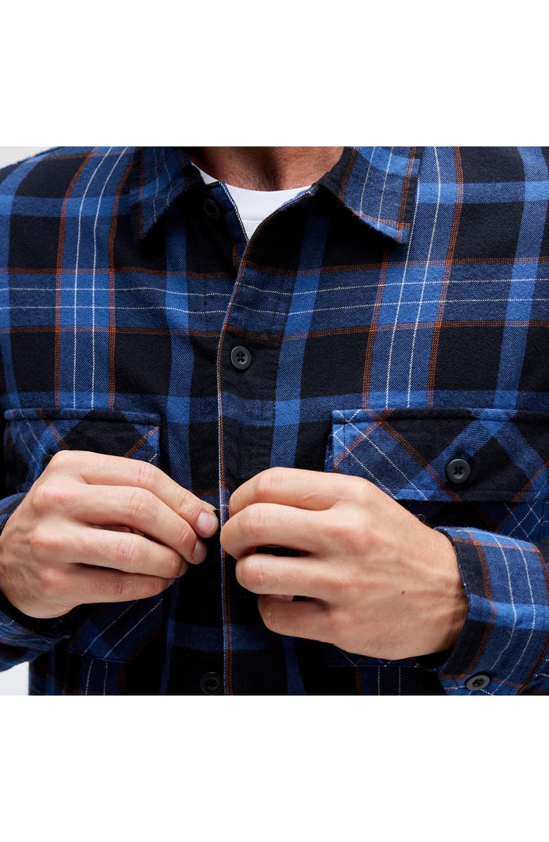 Stance Lowell Cotton Flannel Button-Up Shirt, Alternate, color, 