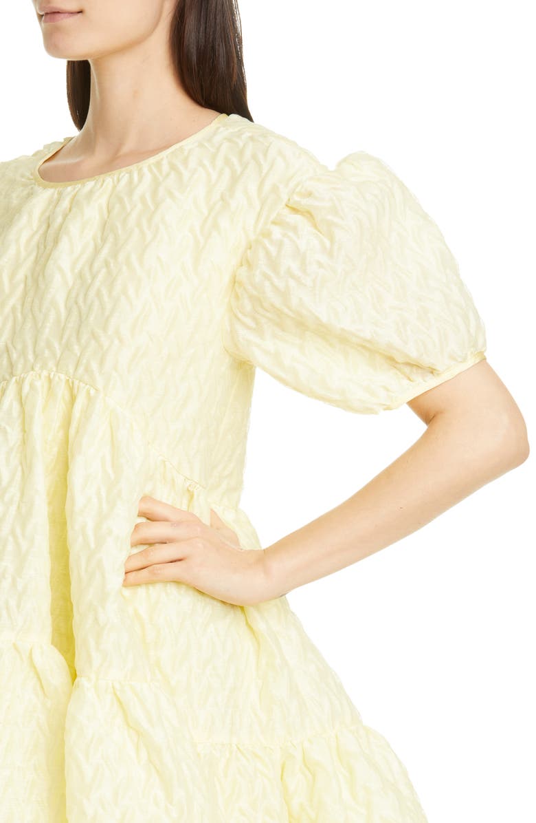 Cecilie Bahnsen Effie Textured Linen Blend Dress, Alternate, color, 