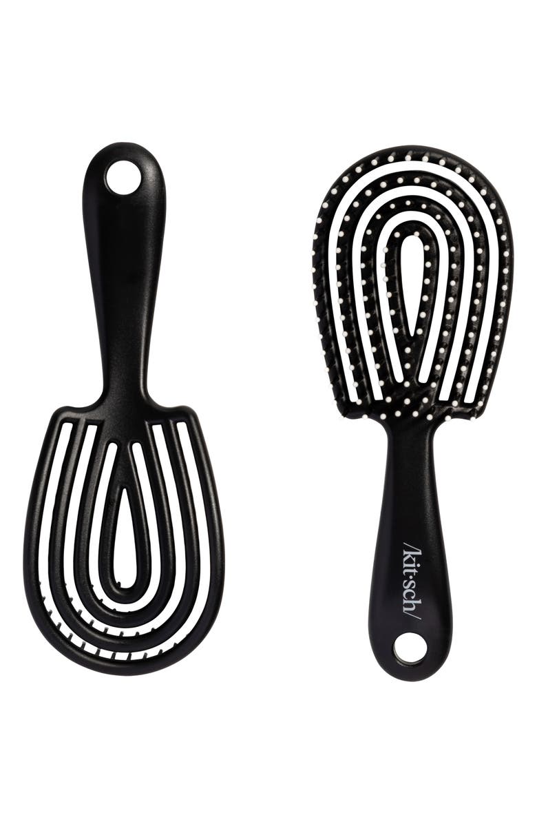 Kitsch Mini Detangling Flexi Brush, Alternate, color, Black