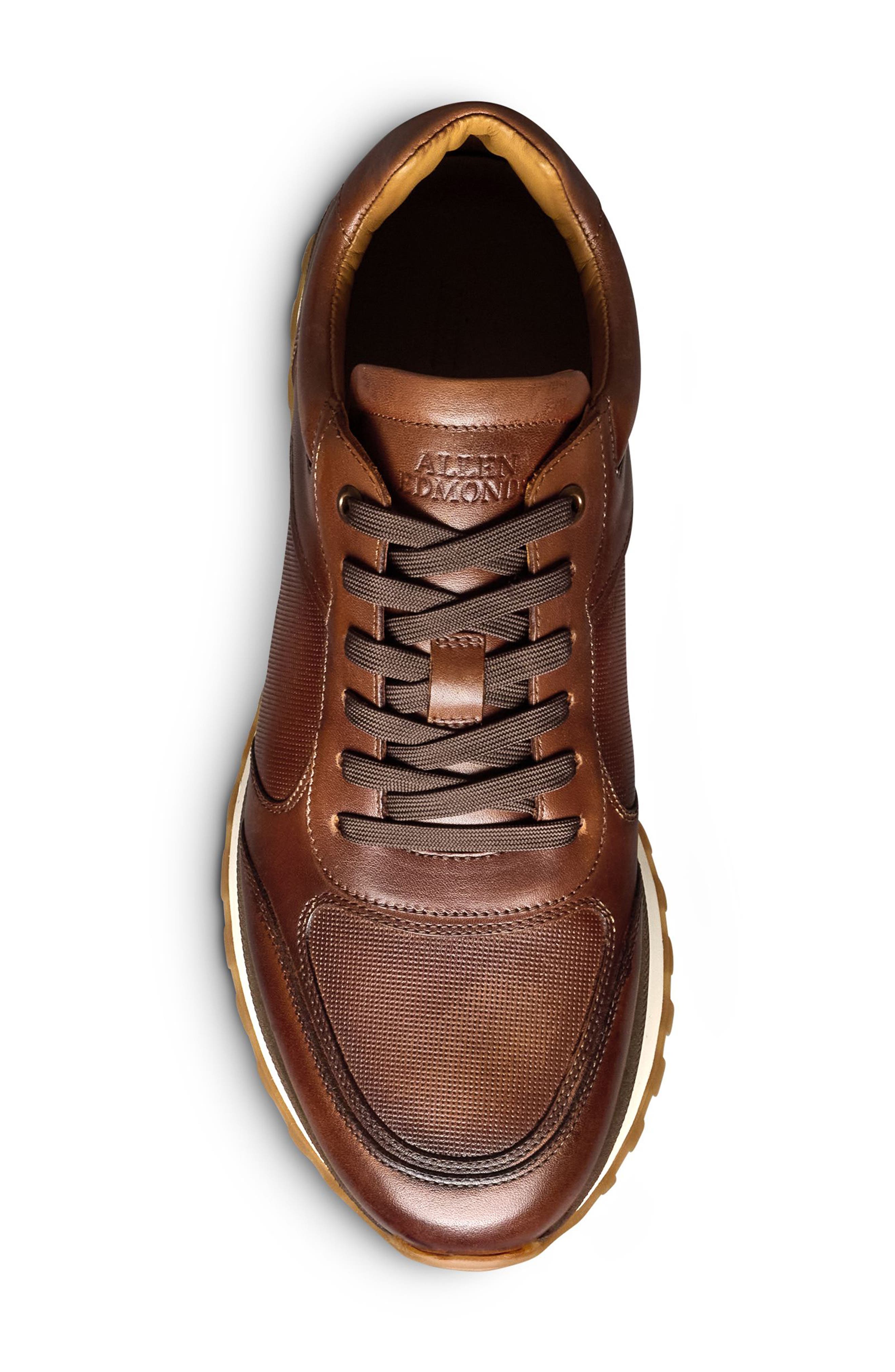 Atlas Leather Sneaker, Alternate, color, CHILI