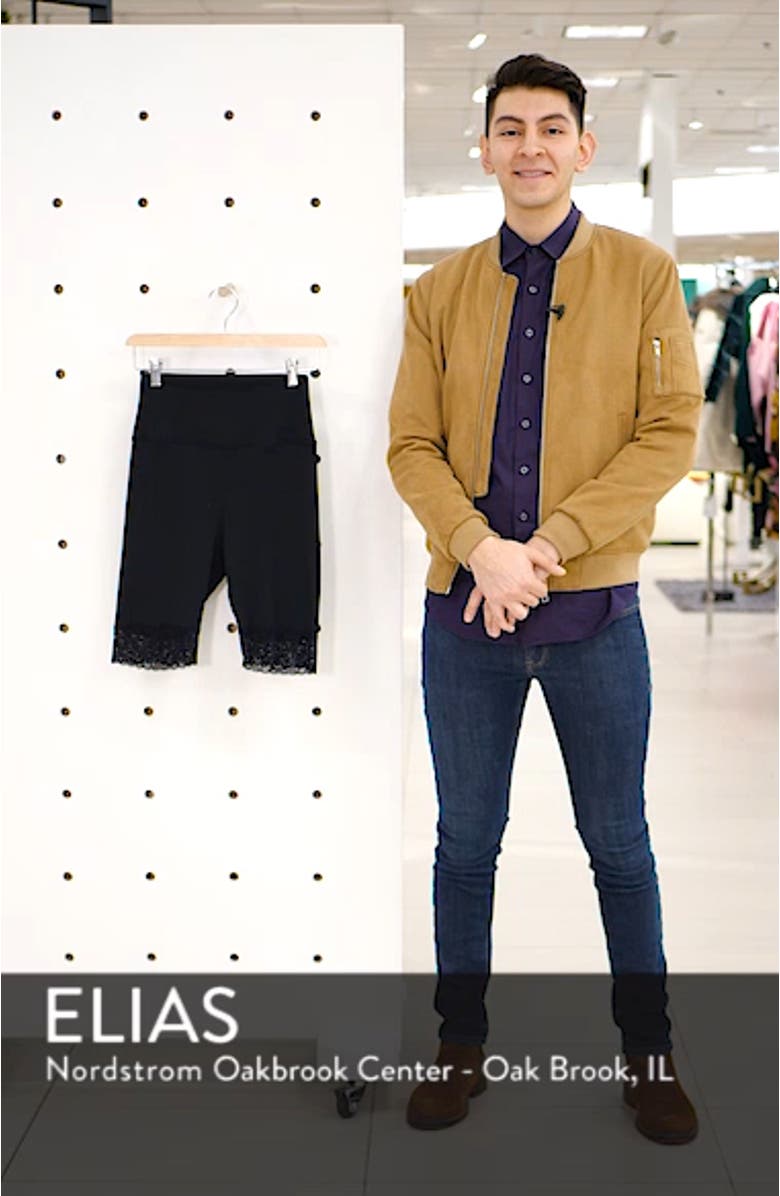 Lace Trim Biker Shorts, sales video thumbnail