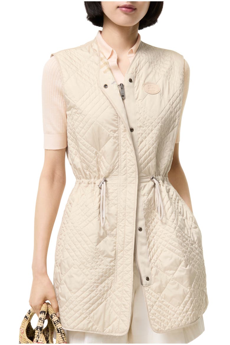 Quilted Nylon Walby Warmer, Main, color, Stone beige
