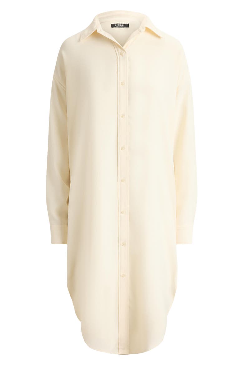 Georgette Midi Shirtdress, Alternate, color, WINTER CREAM IVORY