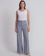 Lords of Harlech Paisley Pile Womens Wide-leg Pant