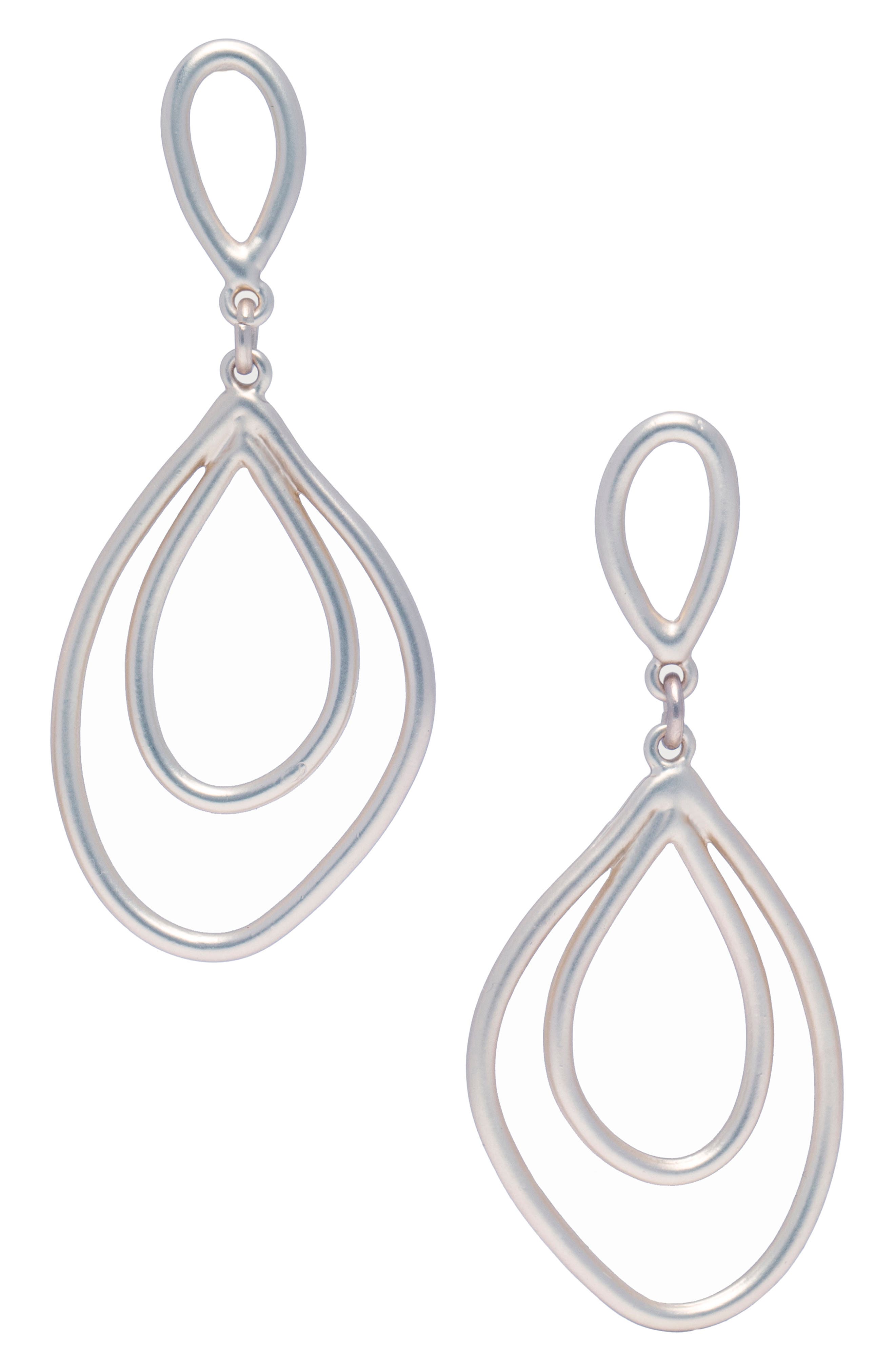 SAACHI Double Oval Dangle Drop Earrings