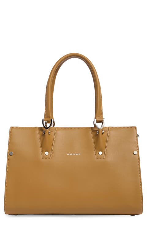 Le Pliage Cuir Top Handle Bag