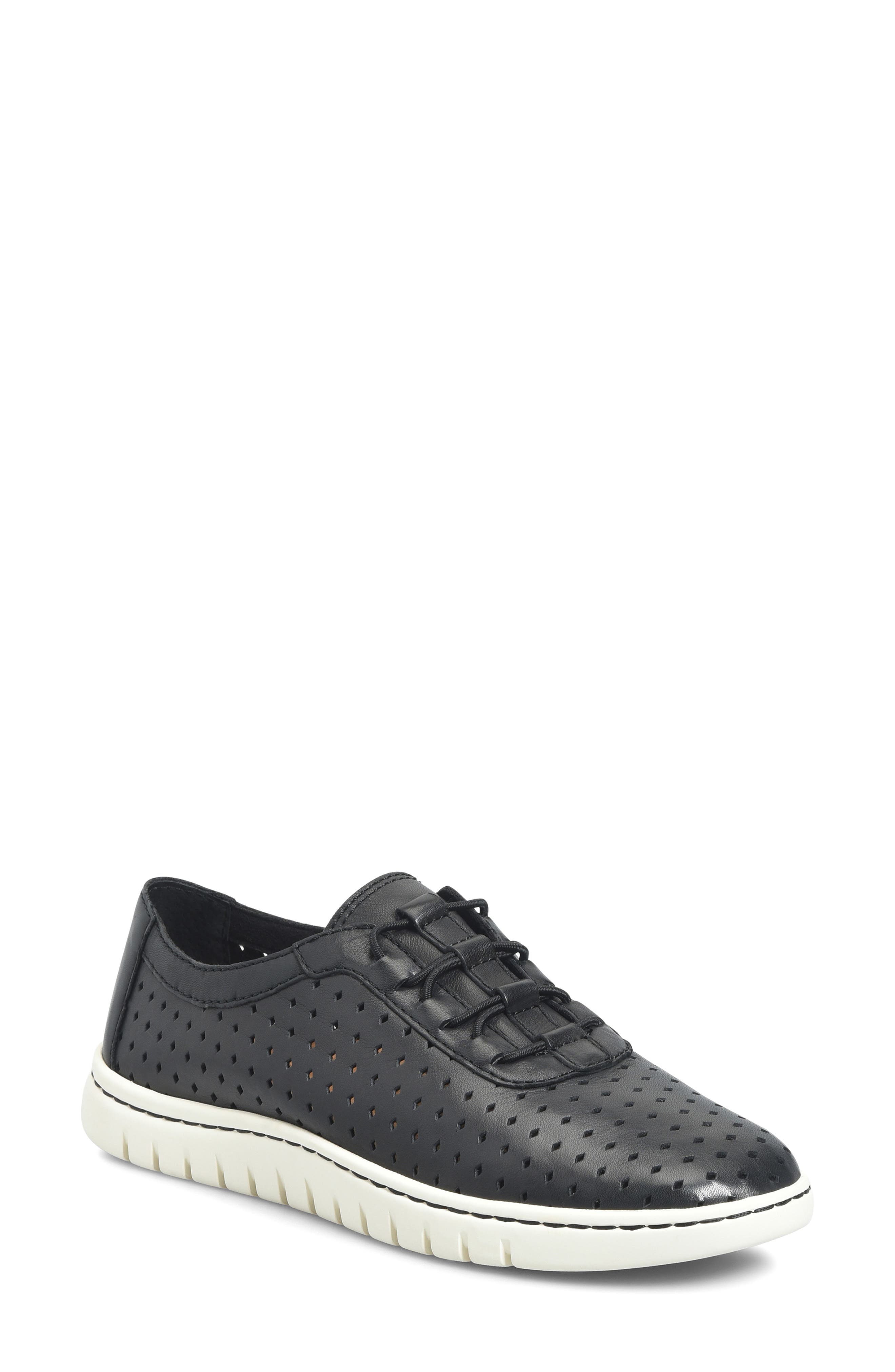 Børn Amaya Sneaker, Main, color, Black Leather