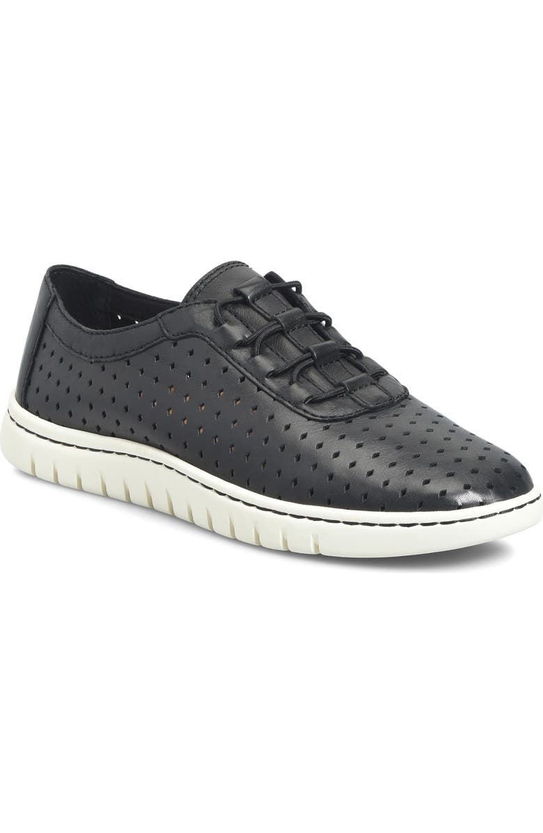 Børn Amaya Sneaker, Main, color, Black Leather
