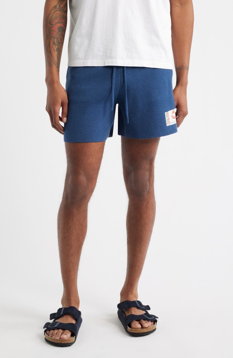 MAVRANS Out of Office Drawstring Knit Shorts, Main, color, Blue