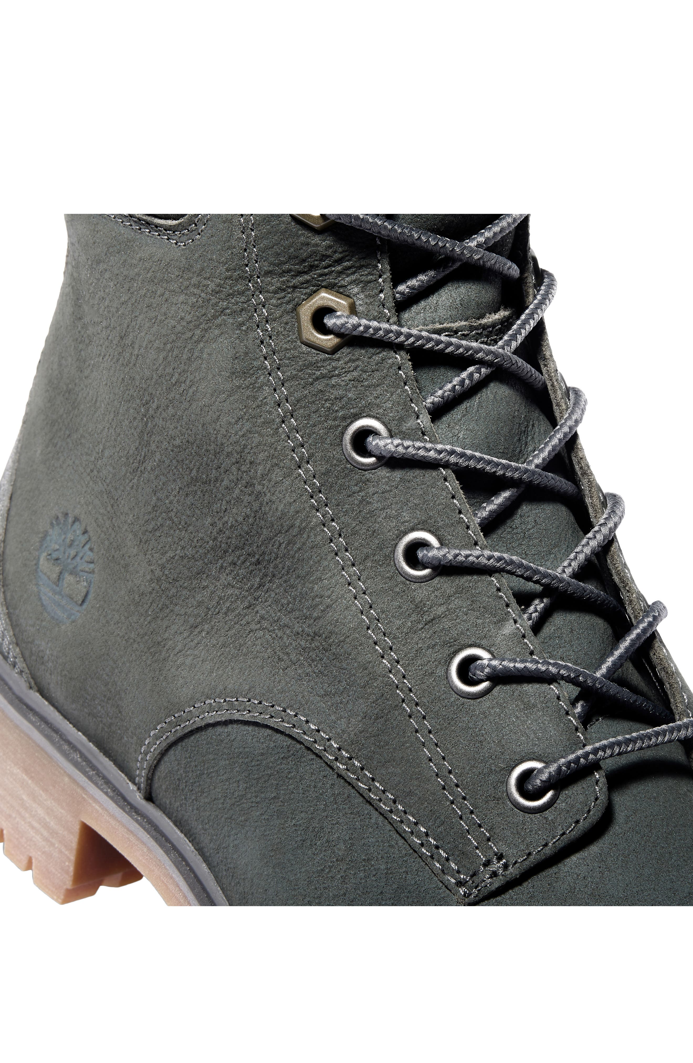Jayne Waterproof Hiking Bootie, Alternate, color, DARK GREY NUBUCK LEATHER