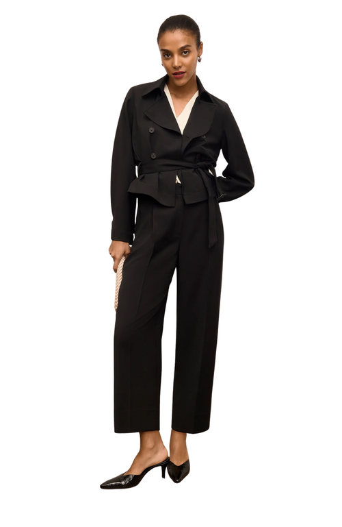 M.m.lafleur Arlo Air Twill Breeze Pant In Black