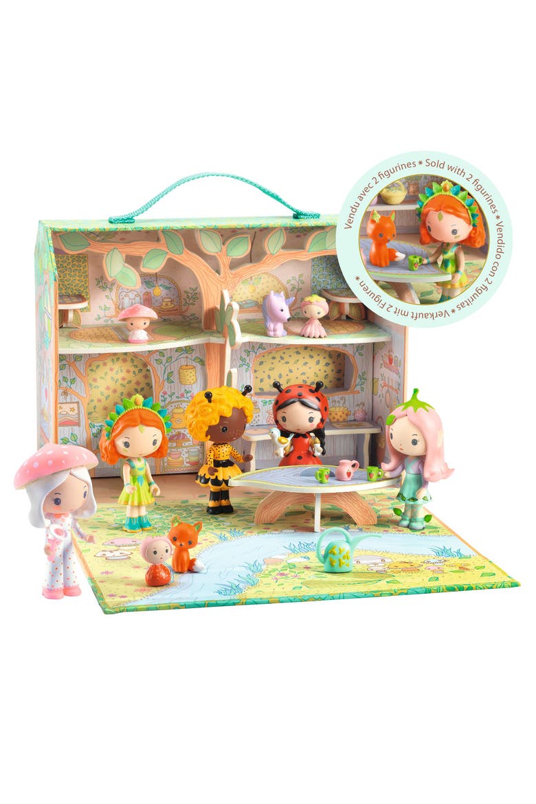 Tinyly Sylvia & Fox House Playset, Alternate, color, MULTI