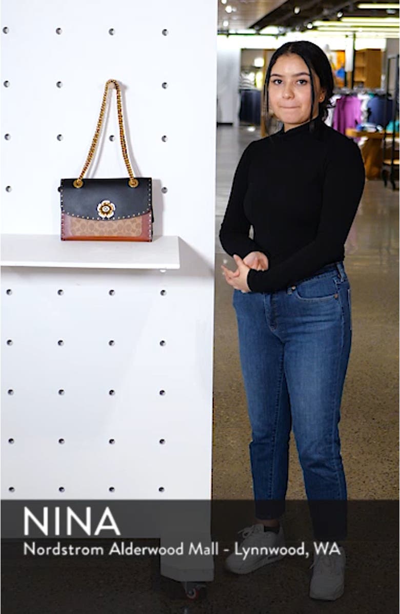 Parker Leather & Genuine Snakeskin Shoulder Bag, sales video thumbnail