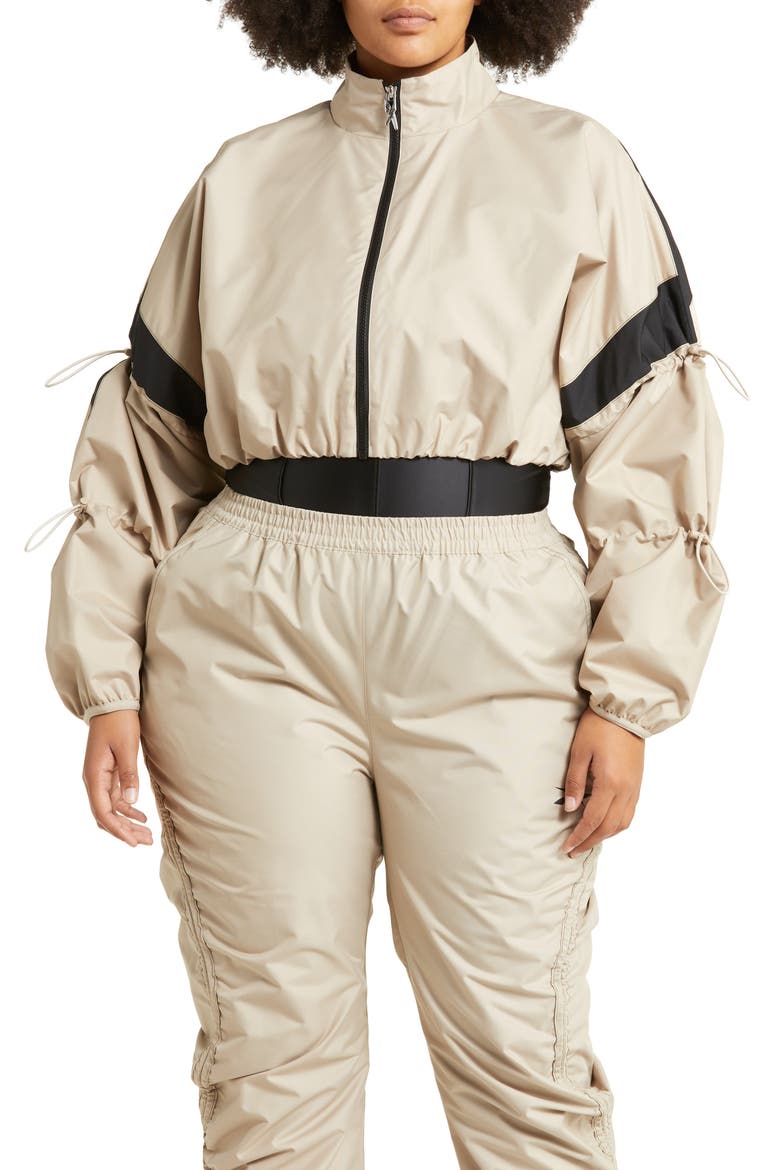 Woven Crop Jacket, Alternate, color, MODERN BEIGE