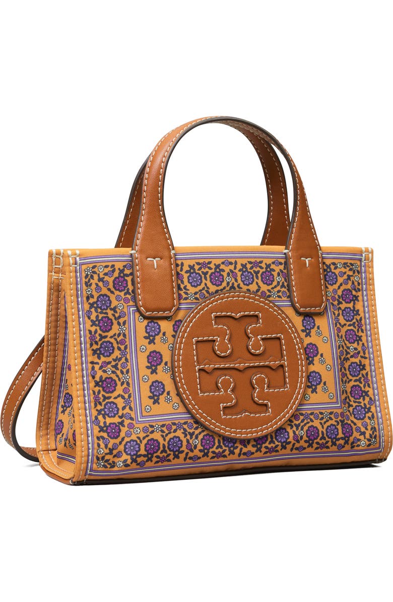 Tory Burch Mini Ella Floral Print Tote, Alternate, color,