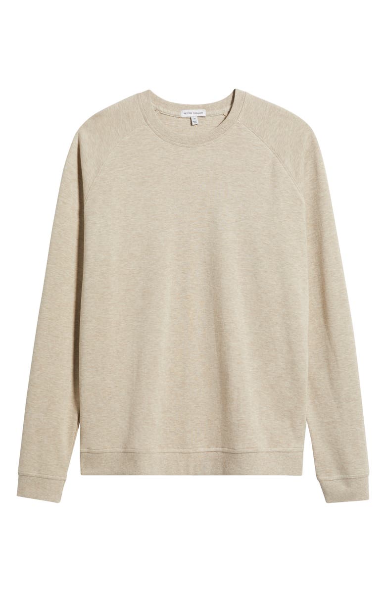 Peter Millar Crown Comfort Piqué Sweatshirt, Alternate, color, Stone