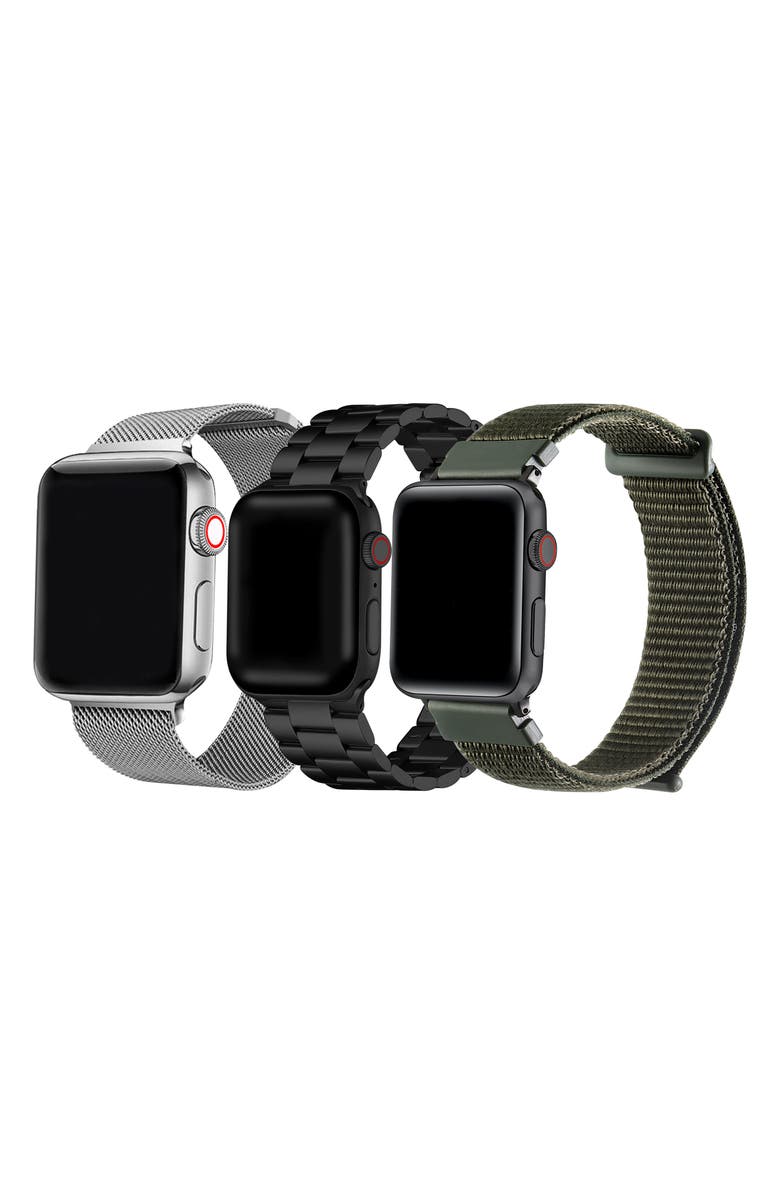 The Posh Tech Set of 3 Apple Watch<sup>®</sup> Watchbands, Alternate, color, Multi Pack