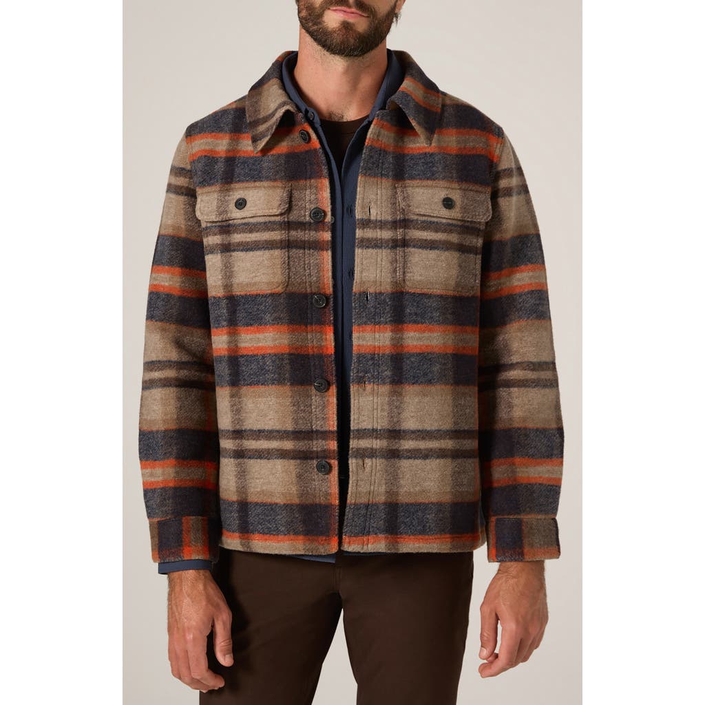 7 Diamonds Townsend Plaid Overshirt In Multi