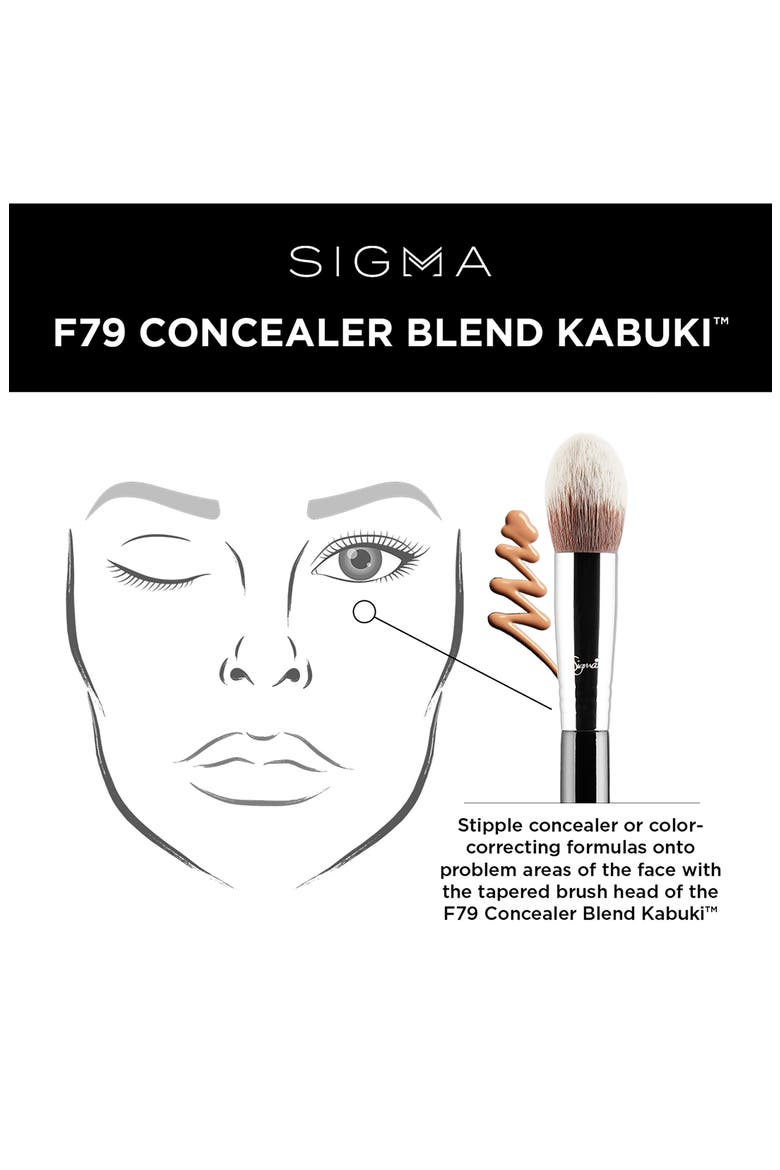F79 Concealer Blend Kabuki Brush, Alternate, color, NO COLOR