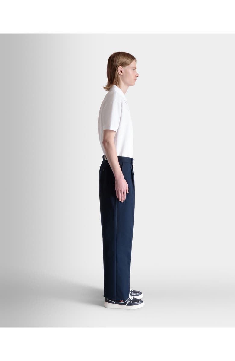 Bally Regular Pleated Pants, Alternate, color, Blue