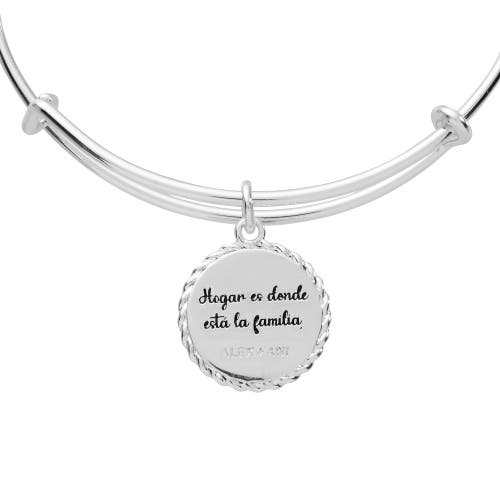 Alex And Ani Abuela Charm Bangle Bracelet In Metallic