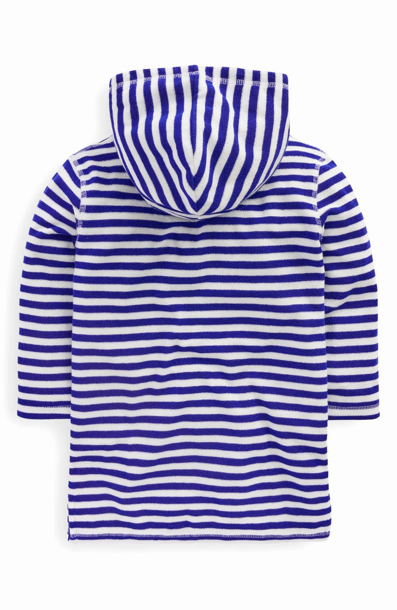 Mini Boden Kids' Mara Stripe Fruit Appliqué Terry Cloth Cover-Up Tunic, Alternate, color, 