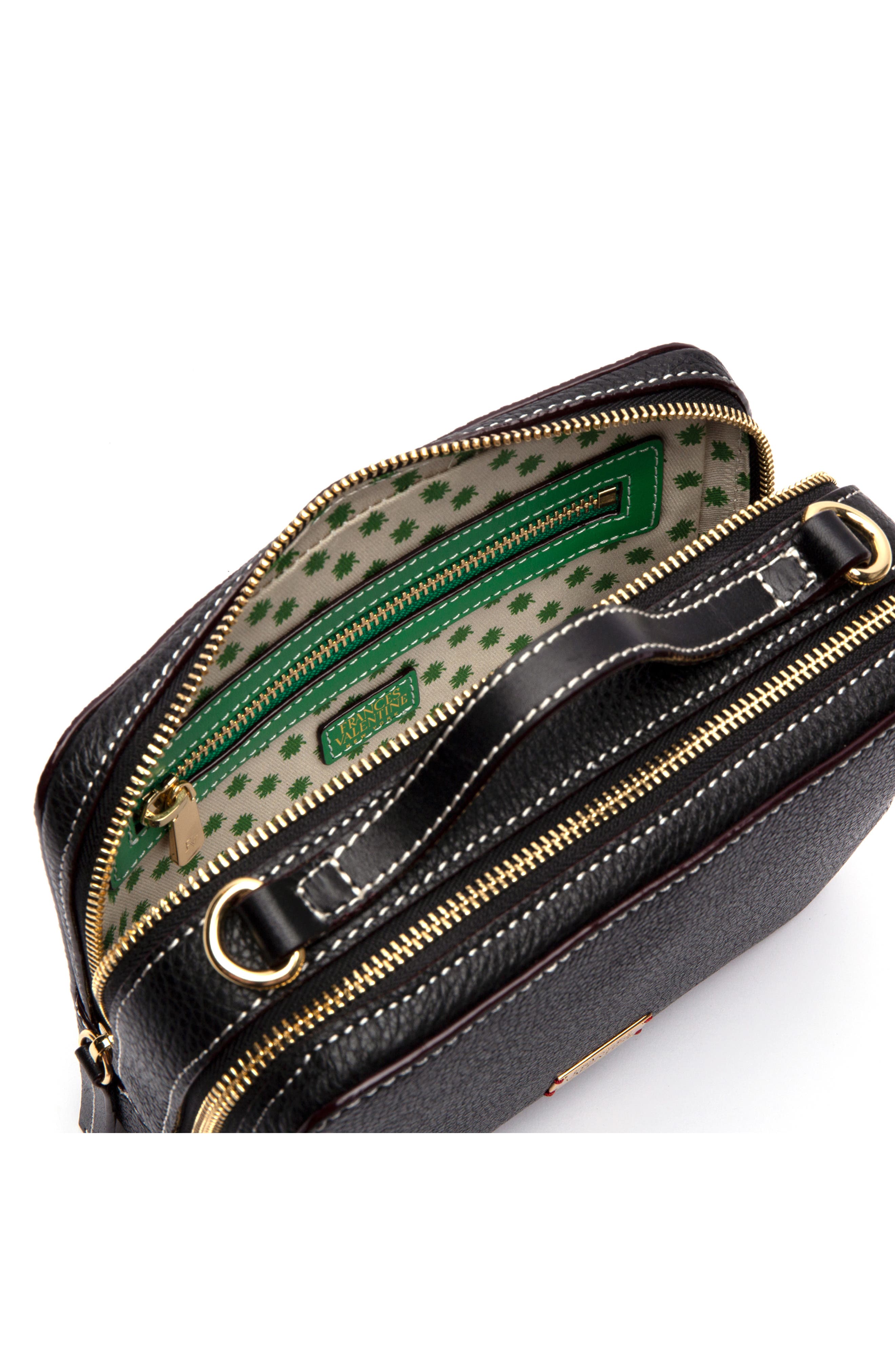 Frances Valentine Tumbled Leather Crossbody Bag, Alternate, color, 