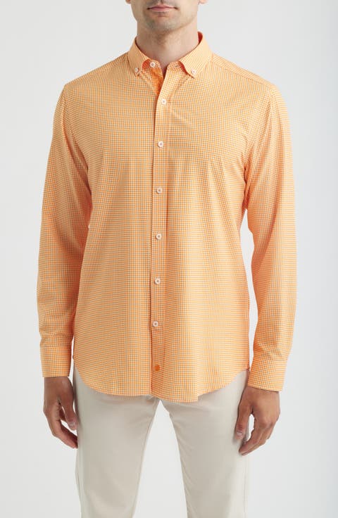 Game Day XC4® Gingham Check Button-Down Shirt