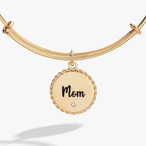 Alex And Ani Mom Charm Bangle Bracelet In Gold