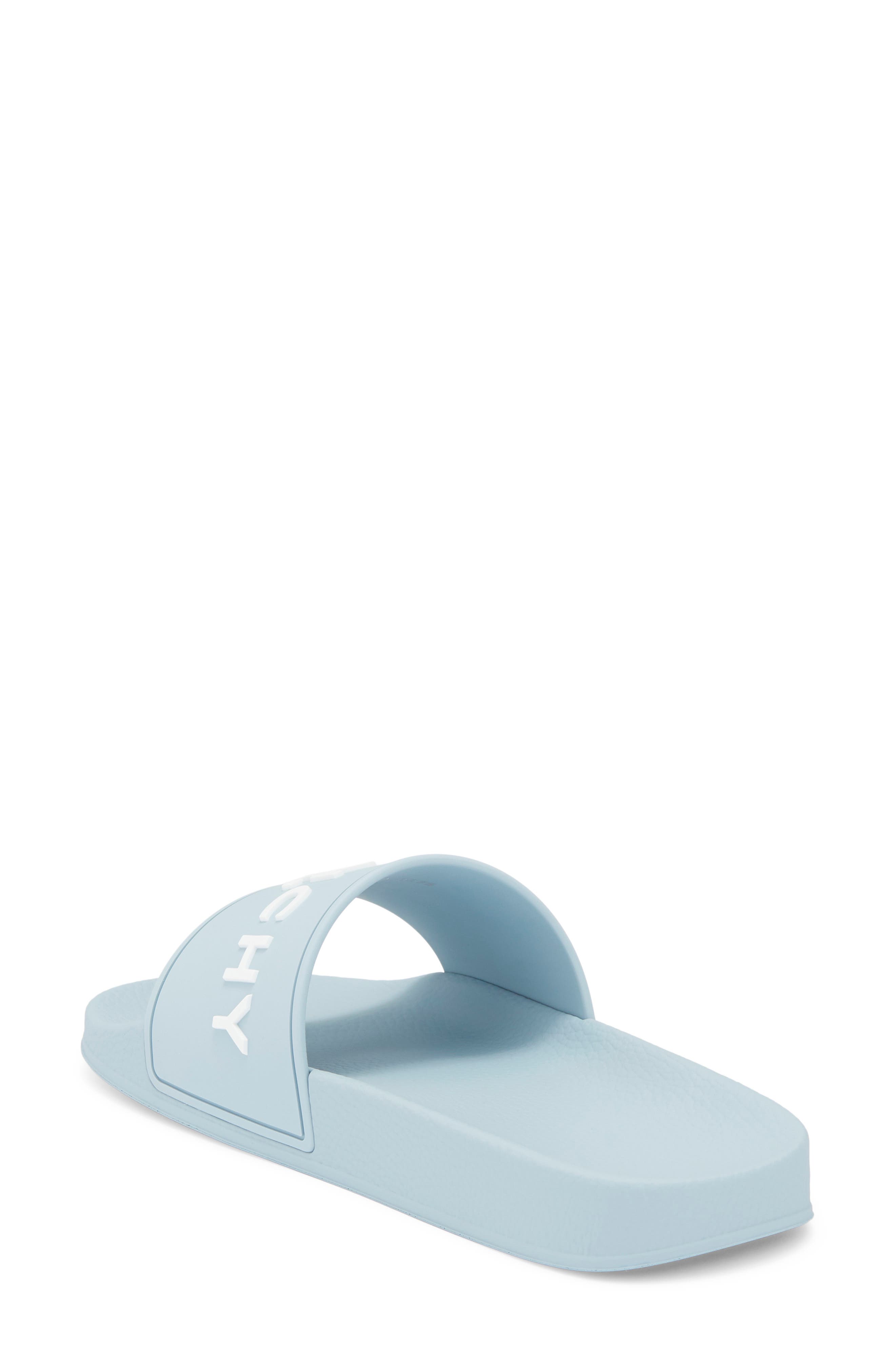 Givenchy Slide Sandal, Alternate, color, Sky Blue
