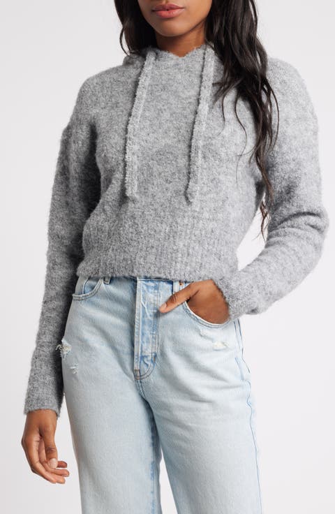 Hooded Crop Sweater
