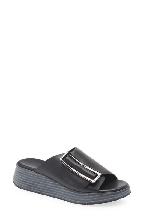 Ela Platform Wedge Slide Sandal (Women)