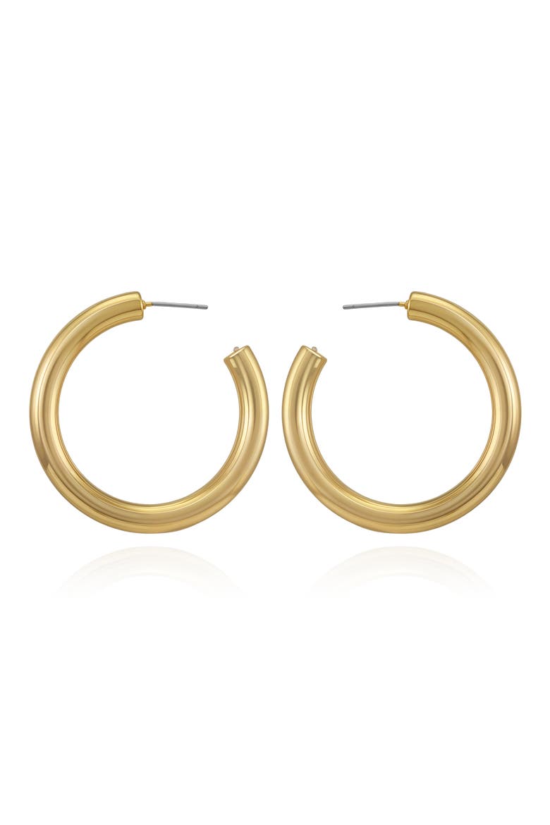 Hoop Earrings, Main, color, GOLD TONE