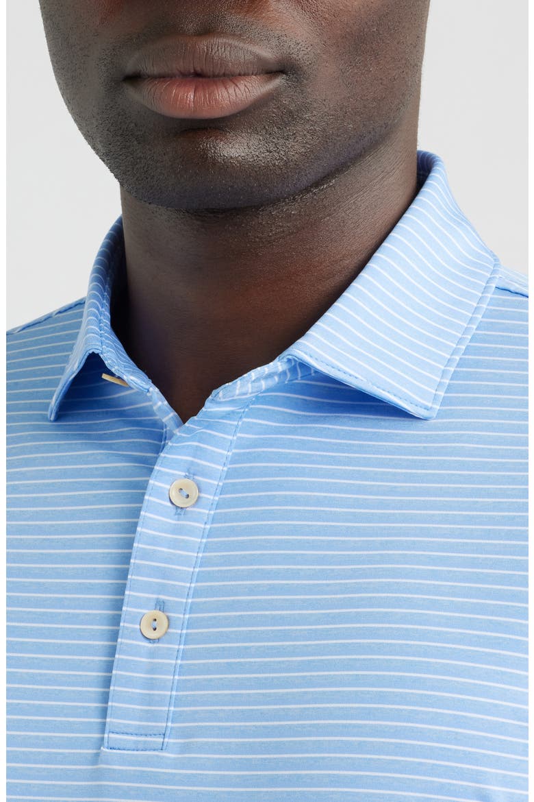 Merion Stripe Summer Comfort Perfomance Jersey Polo, Alternate, color, ESTATE BLUE