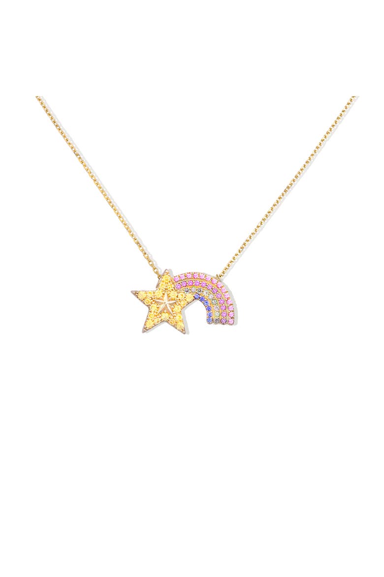 Juju Shooting Star Charm Necklace, Main, color, Gold