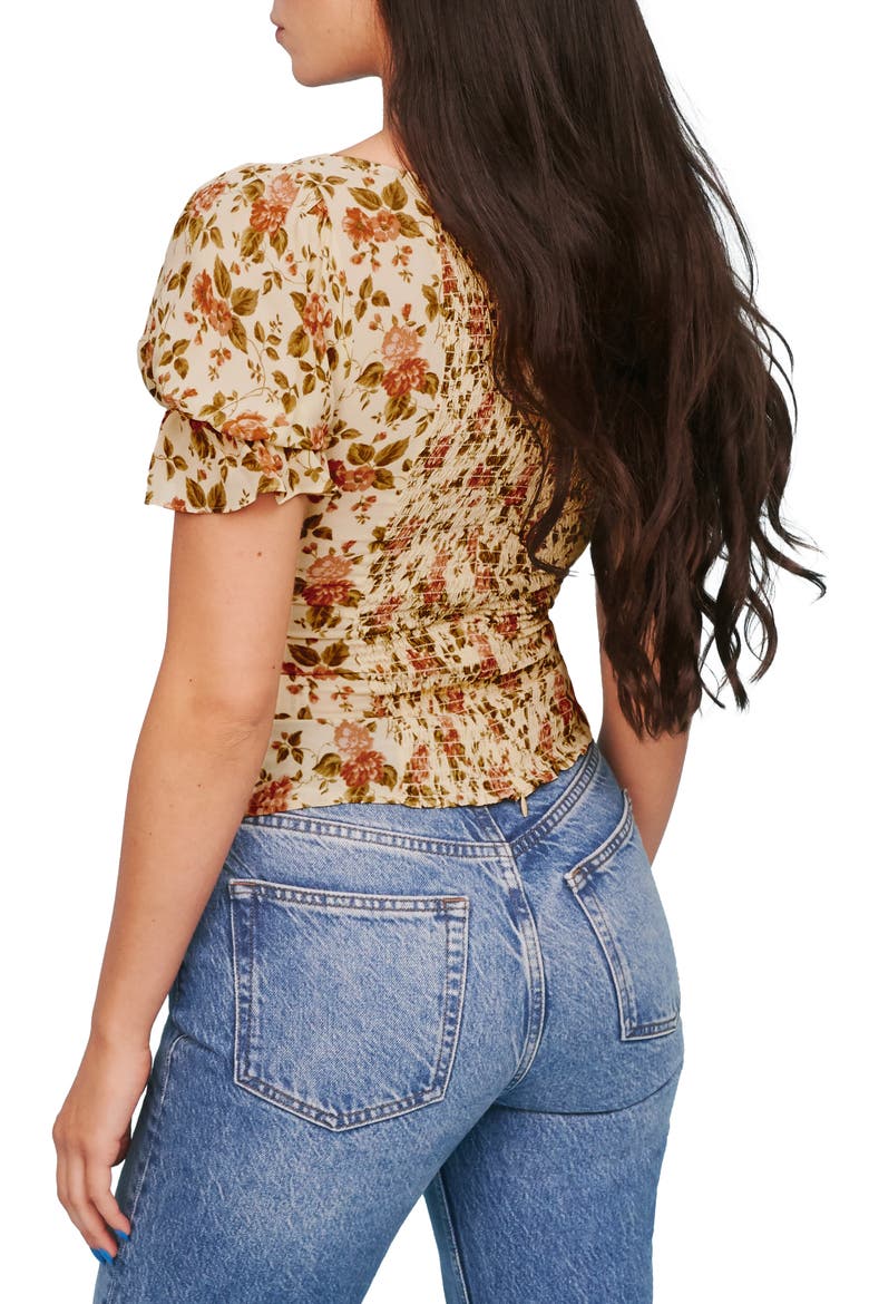 Delevan Ruffle Sleeve Top, Alternate, color, VARENNA